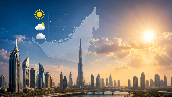 حالة الطقس ودرجات الحرارة المتوقعة غداً في الإمارات